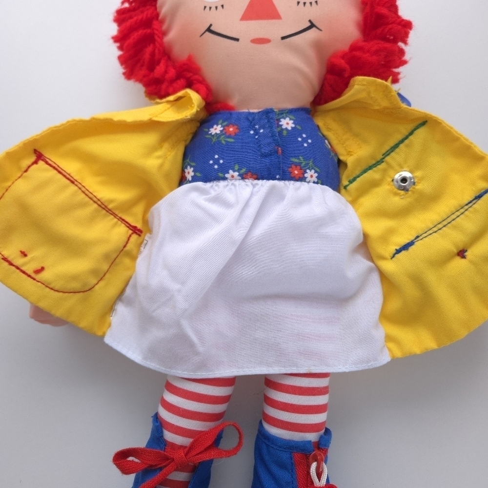 Vintage Playskool Raggedy Ann Dress Me Plush Doll 1991 - Picture 5 of 11